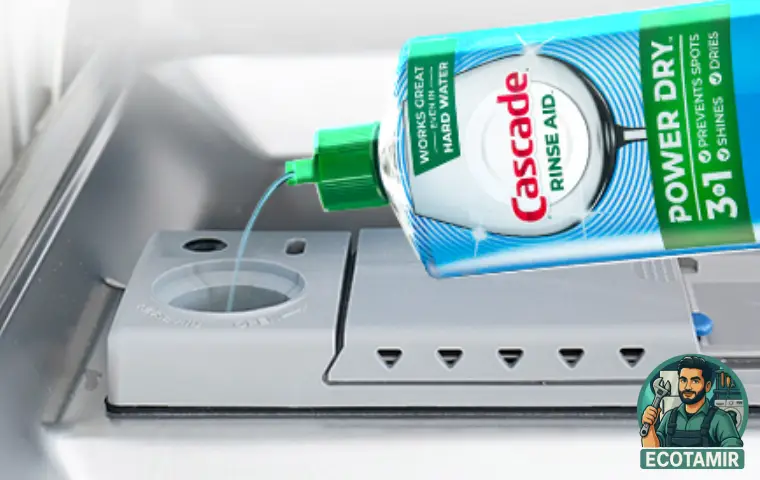 ریختن ژل Cascade به داخل ماشین ظرفشویی