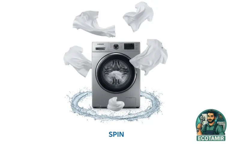 spin در لباسشویی سامسونگ 