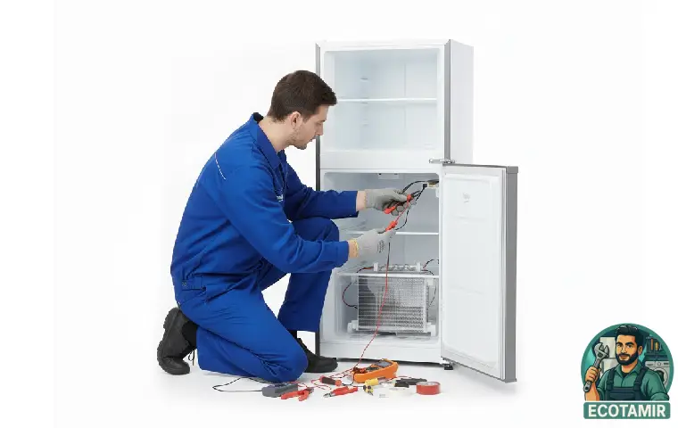 تعمیر المنت یخچال بکو توسط تعمیرکار