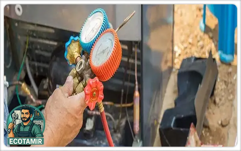 شارژ گاز یخچال امرسان 